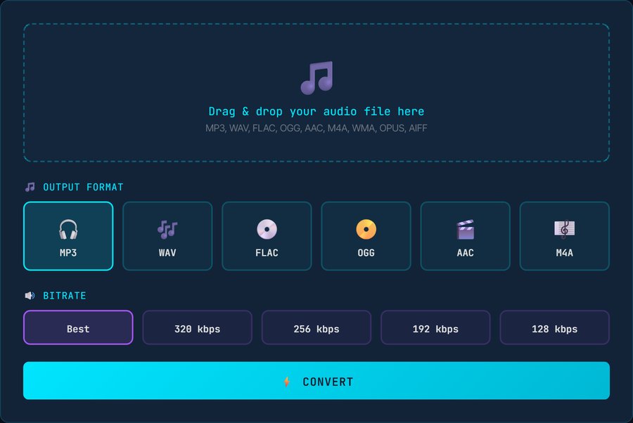 KlipTools audio converter tool