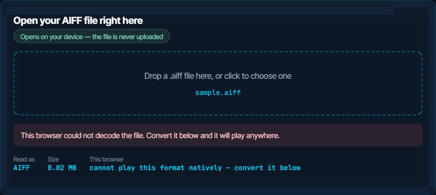 How to open an AIFF file