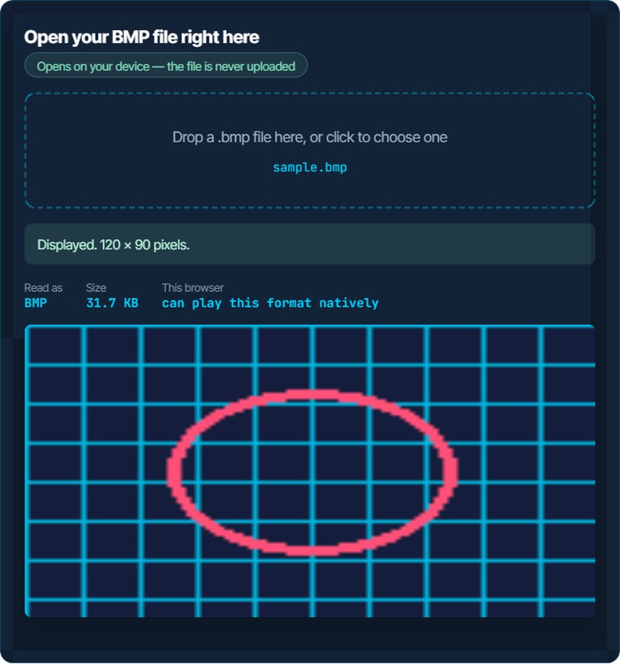 How to open a BMP file