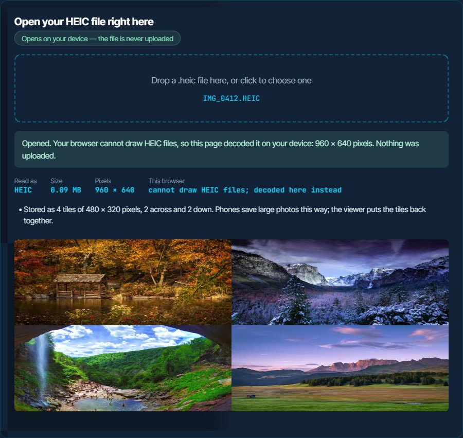 Cómo abrir un archivo HEIC