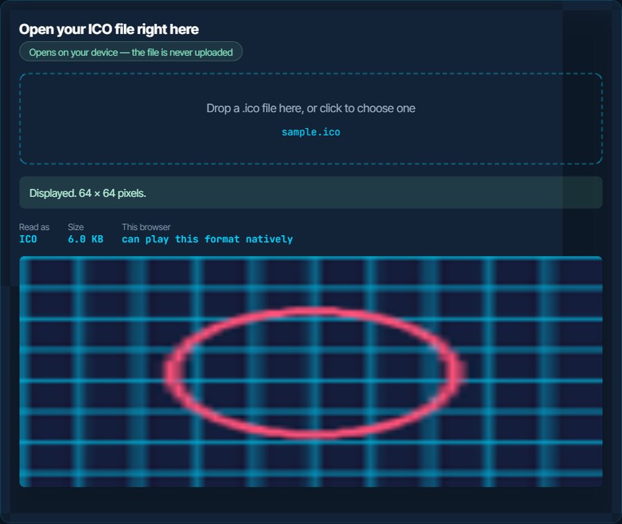 How to open an ICO file