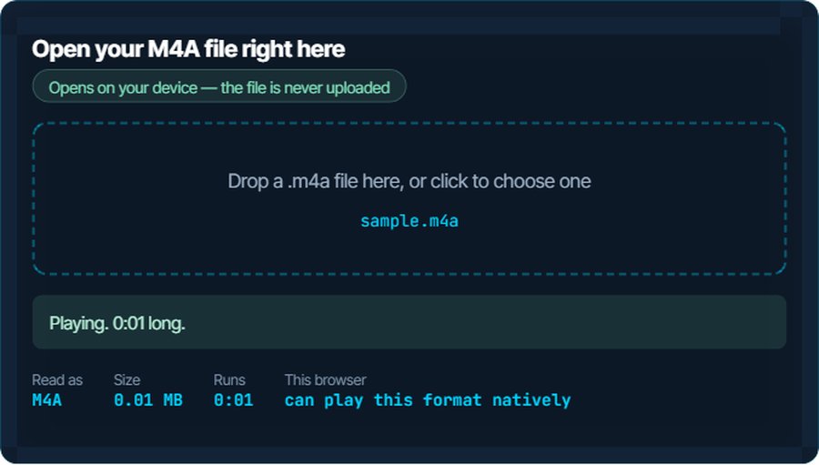 How to open an M4A file