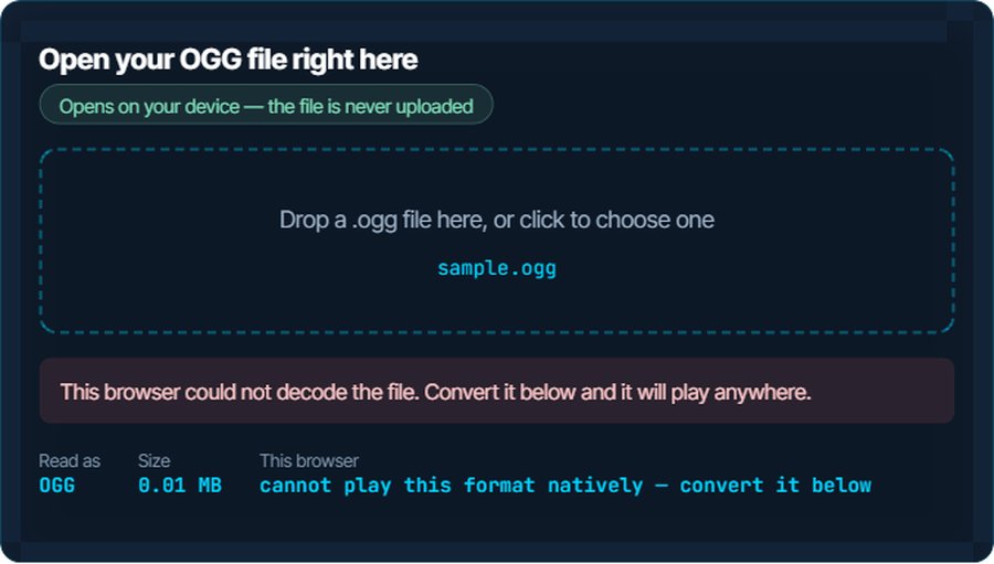 How to open an OGG file
