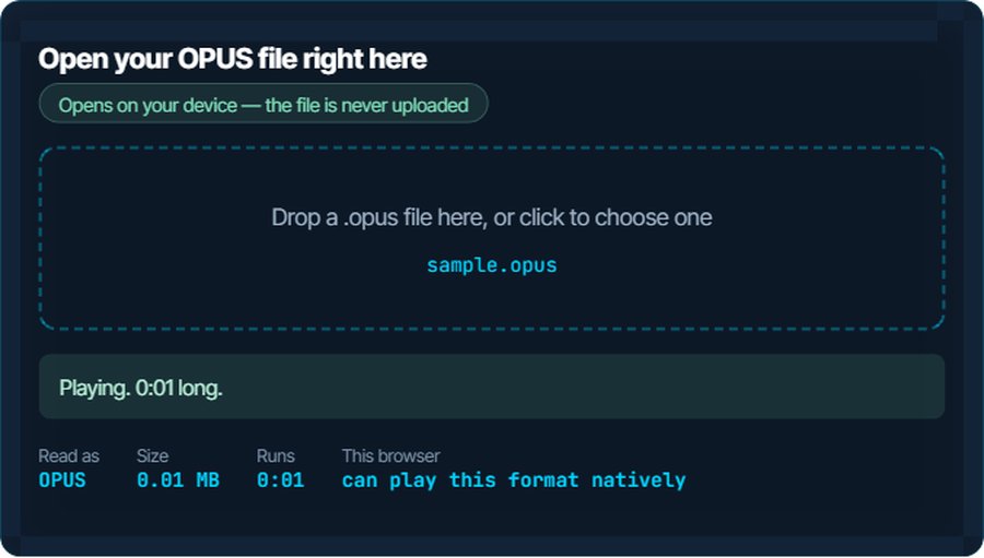 How to open an OPUS file