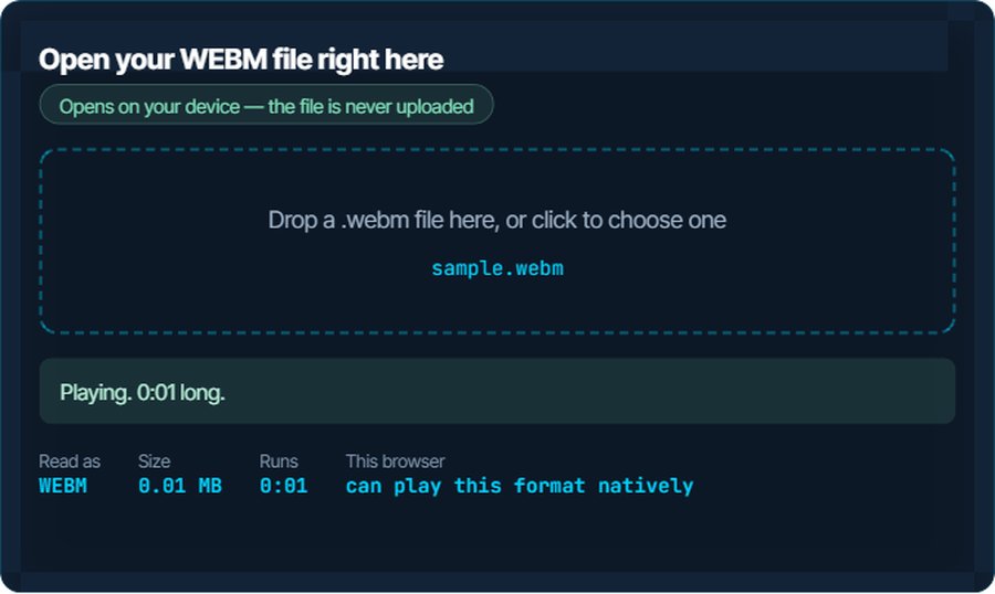 Cómo abrir un archivo WEBM
