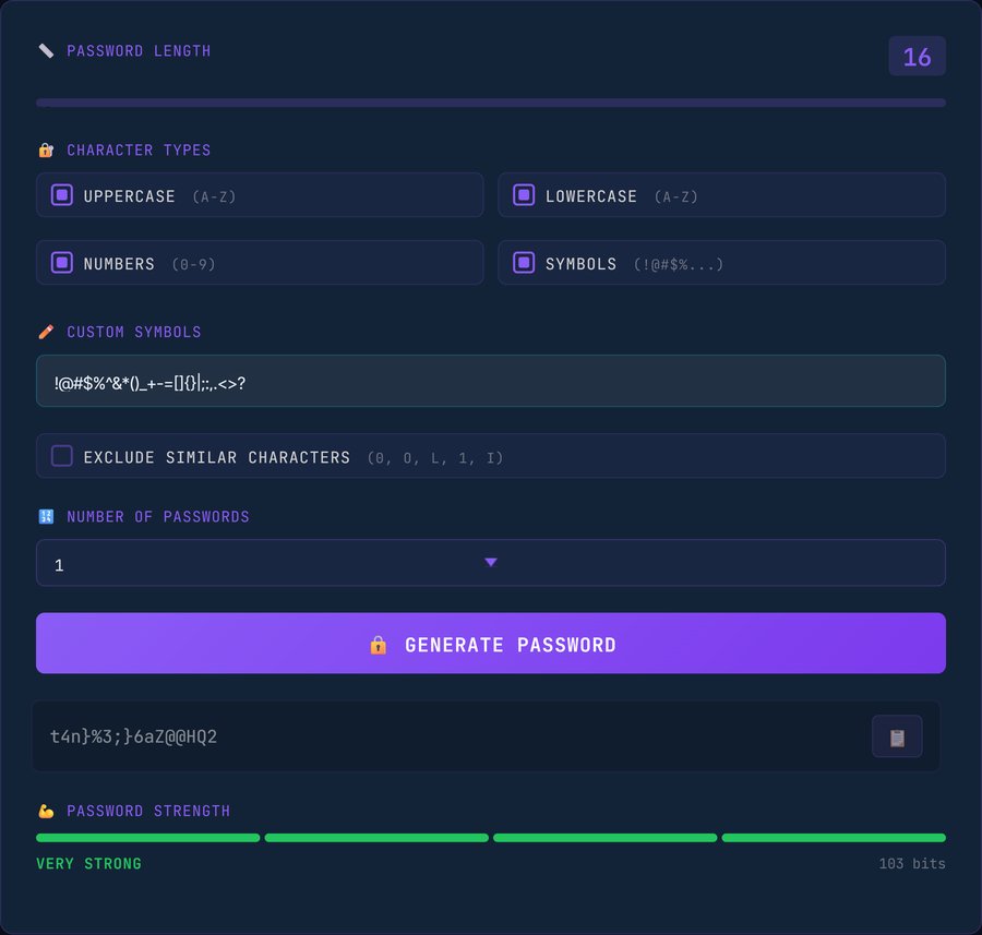 KlipTools password generator tool